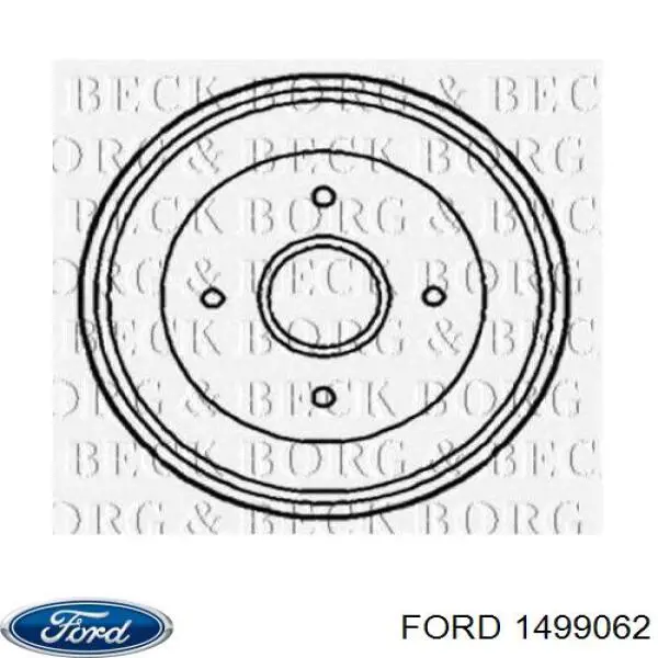 1499062 Ford барабан гальмівний задній