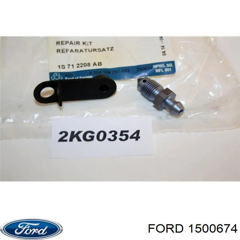 Штуцер прокачування супорту гальмівного, переднього Ford 1500674 ціна, від 31.00 USD