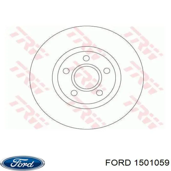 Диск переднього гальма Ford 1501059 ціна, від 54.36 USD