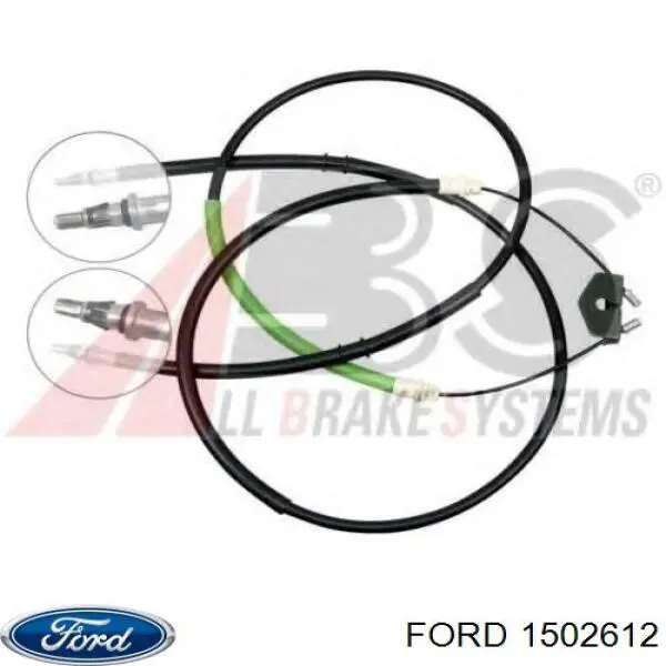 1502612 Ford Трос ручного гальма задній, правий/лівий