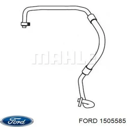 Купити 3M5H19N602CF Ford Шланг кондиціонера, від осушувача до компресора