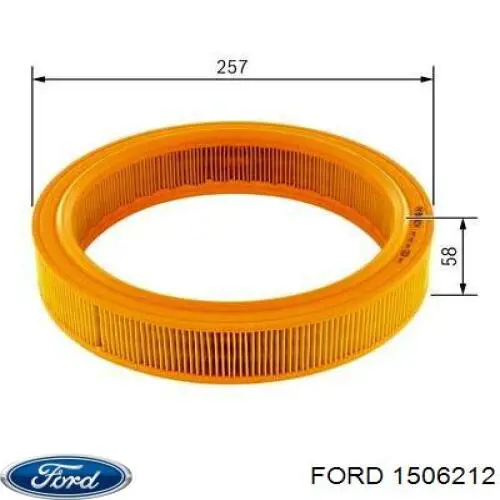 Елемент повітряного фільтра Ford 1506212 ціна, від 4.87 USD