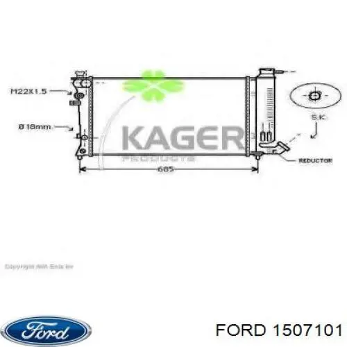 Фара задня, ліва Ford 1507101 ціна, від 16.46 USD