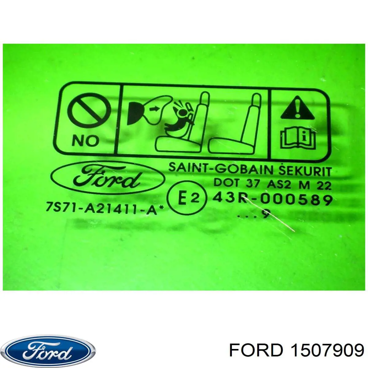 Скло передніх дверей, лівою Ford Mondeo 4 (CA2) (Форд Мондео)