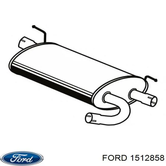Вихлоп Ford 1512858 ціна, від 74.68 USD
