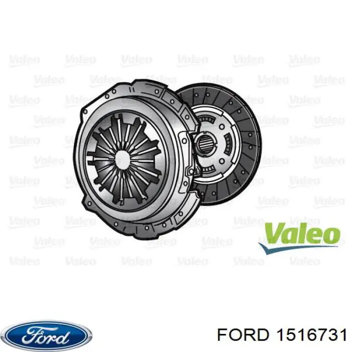 1516731 Ford комплект зчеплення (3 частини)