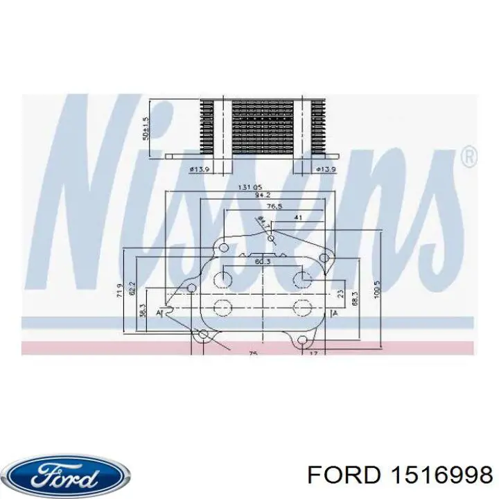 Купити 1516998 Ford Радіатор масляний
