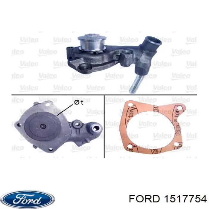 Купити 1517754 Ford Насос охолоджуючої рідини