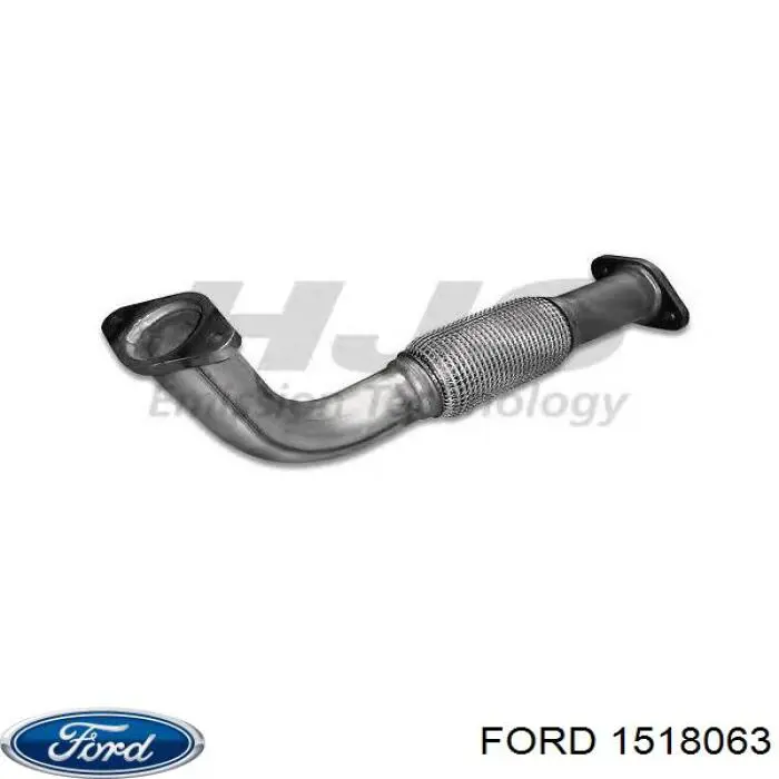 1518063 Ford Труба приймальна (штани) глушника, передня