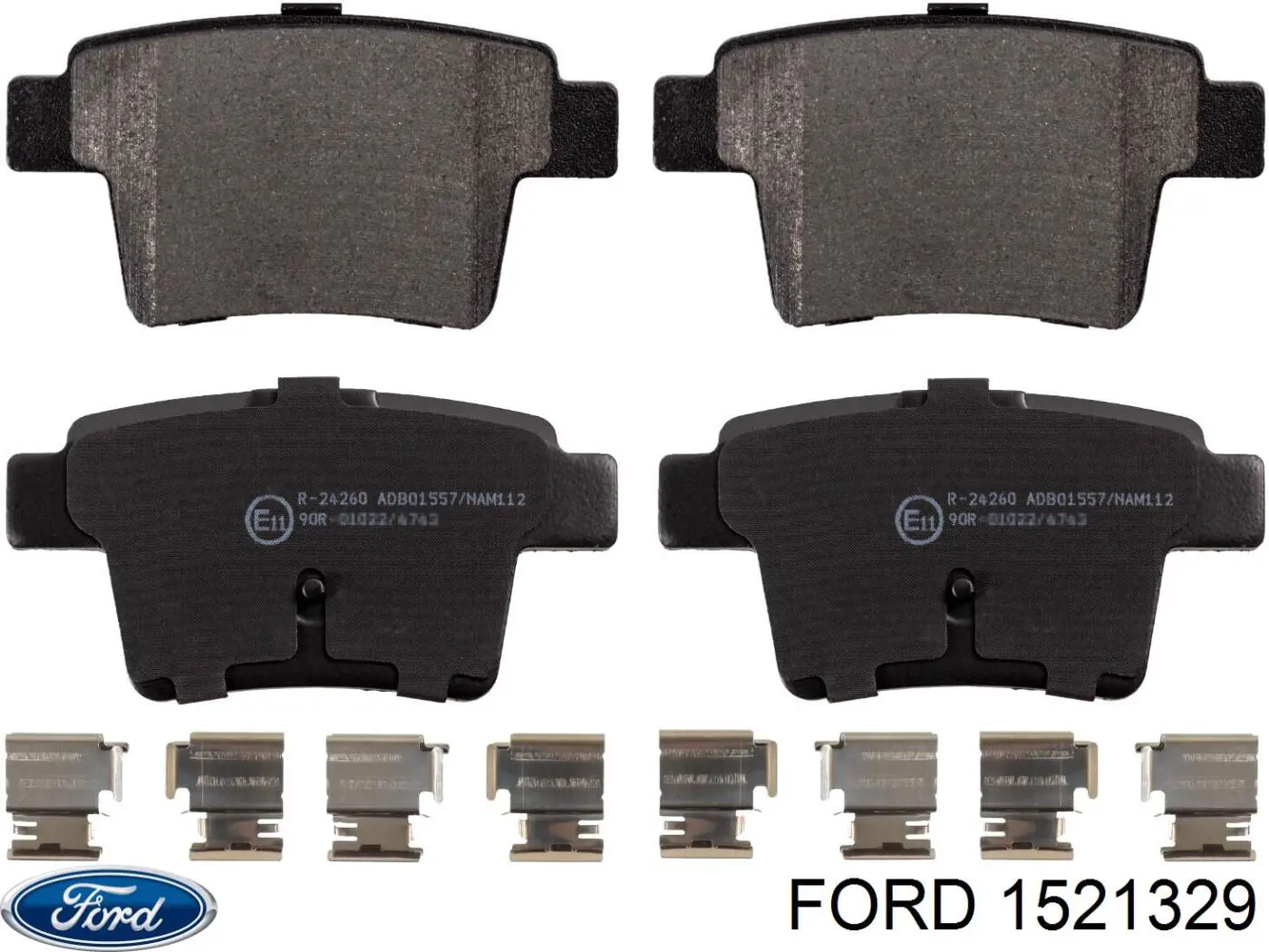 Задні дискові колодки Ford 1521329