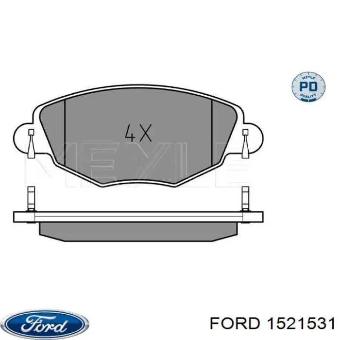1521531 Ford колодки гальмівні передні, дискові