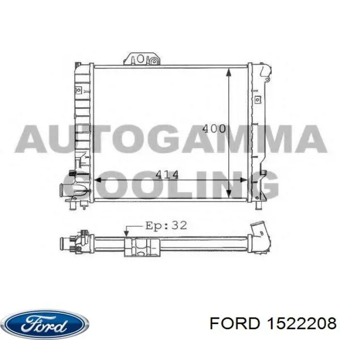 Диск переднього гальма Ford 1522208 ціна, від 6.36 USD