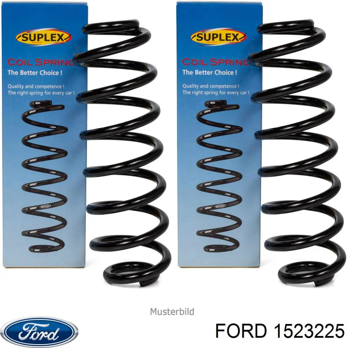 1523225 Ford Пружина підвіски задня
