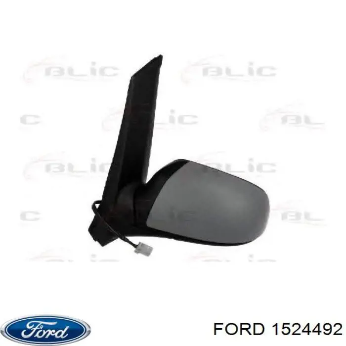 1307848 Ford Дзеркало заднього виду, ліве