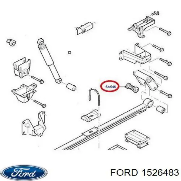 Купити 1526483 Ford Сайлентблок сережки ресори
