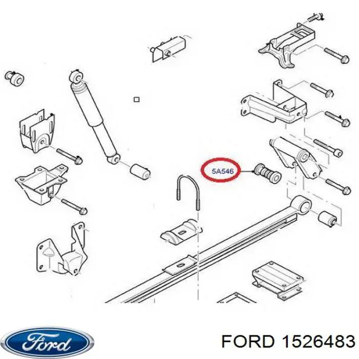 Купити SS1221 Ford Сайлентблок сережки ресори