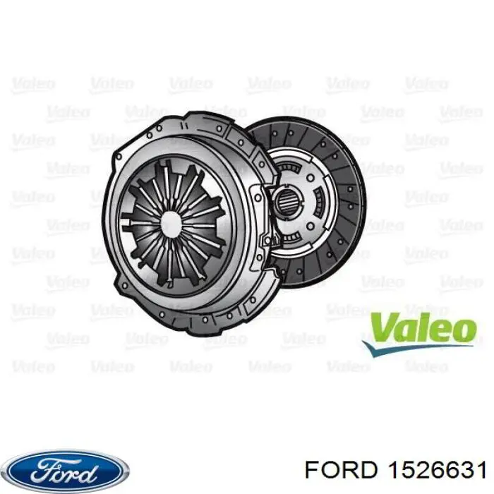 1526631 Ford комплект зчеплення (3 частини)