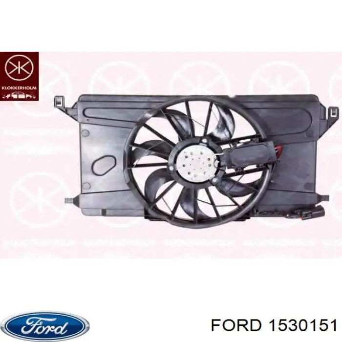 Дифузор радіатора охолодження, в зборі з двигуном і крильчаткою Ford 1530151 ціна, від 76.77 USD