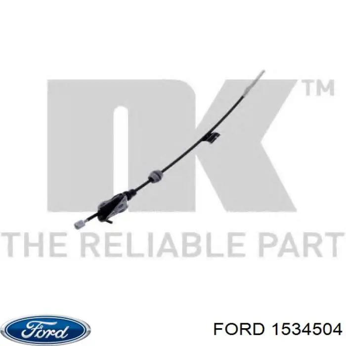 Трос стоянкового гальма передній Ford 1534504 ціна, від 13.77 USD