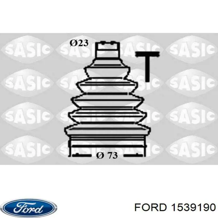 Купити 1539190 Ford Пильники ШРКШів передній піввісі, комплект