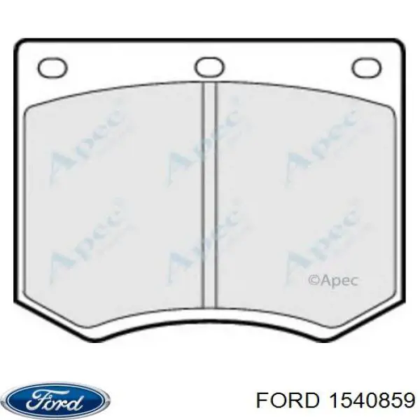 1540859 Ford колодки гальмівні передні, дискові