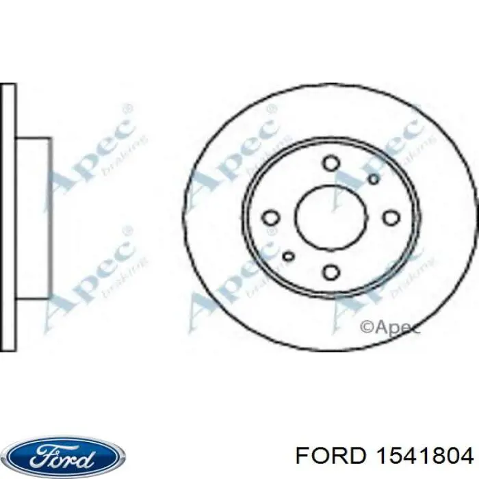 Диск гальмівний задній Ford 1541804
