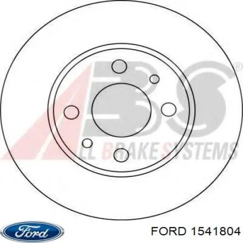 1541804 Ford диск гальмівний задній