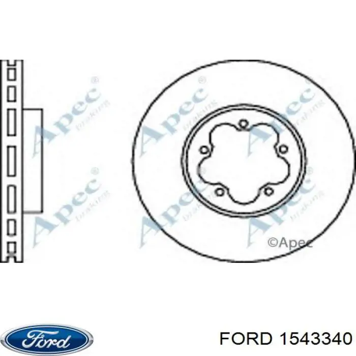 1543340 Ford Гальмо дискове переднє
