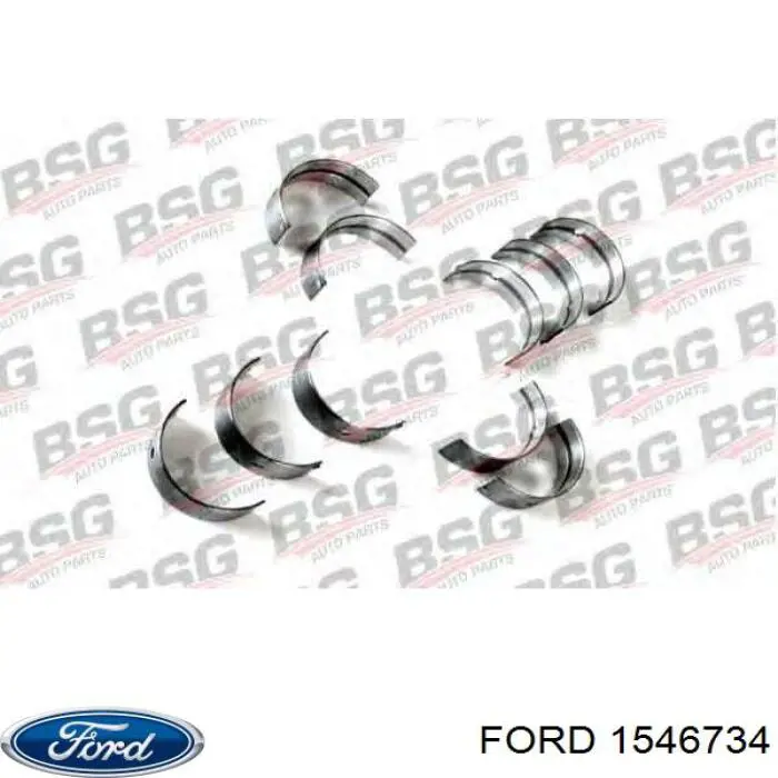 Купити 1546734 Ford Вкладиші колінвала, корінні, комплект, стандарт (STD)