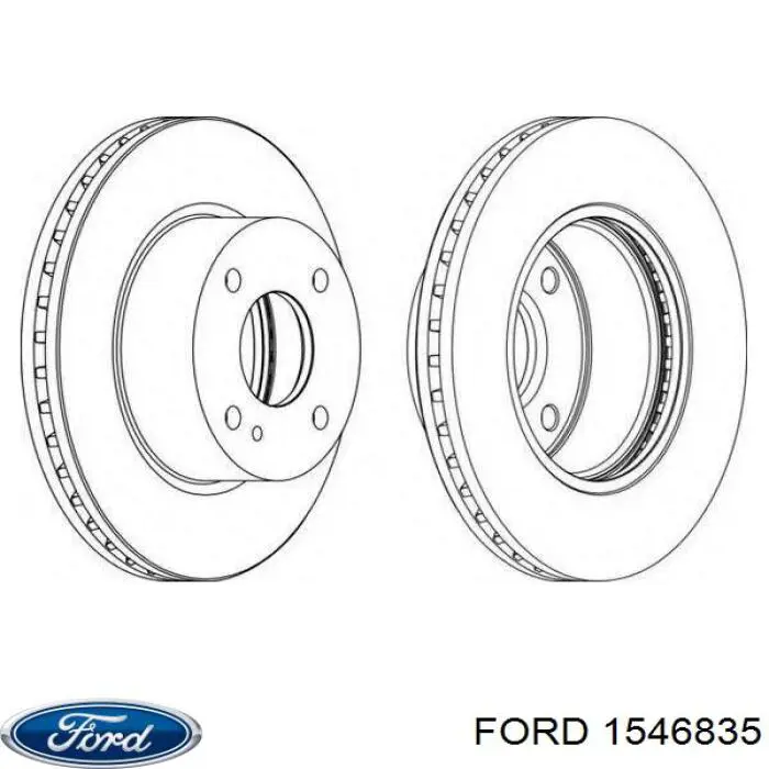 Купити 1546835 Ford Ротор гальмівний