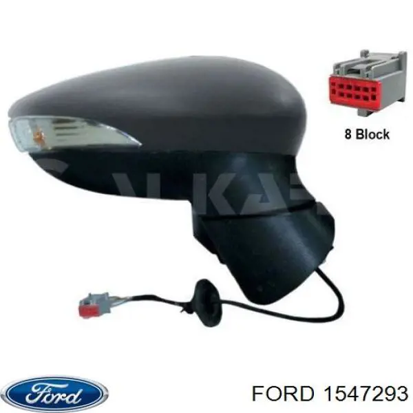 Ліве бокове дзеркало 1671047 Ford