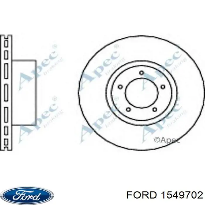 1766162 Ford диск гальмівний передній