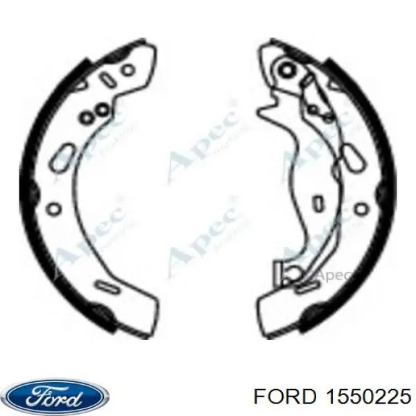 Колодки гальмові задні, барабанні 1550225 Ford