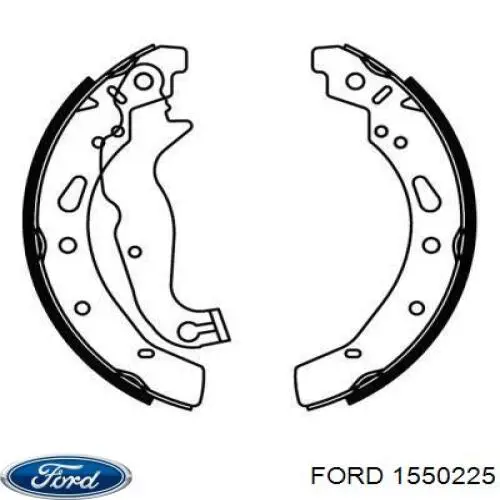 Купити 1550225 Ford Колодки гальмові задні, барабанні