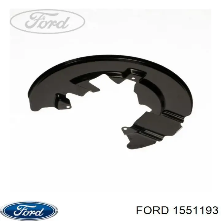 Купити 1552093 Ford Захист гальмівного диска, переднього, лівого