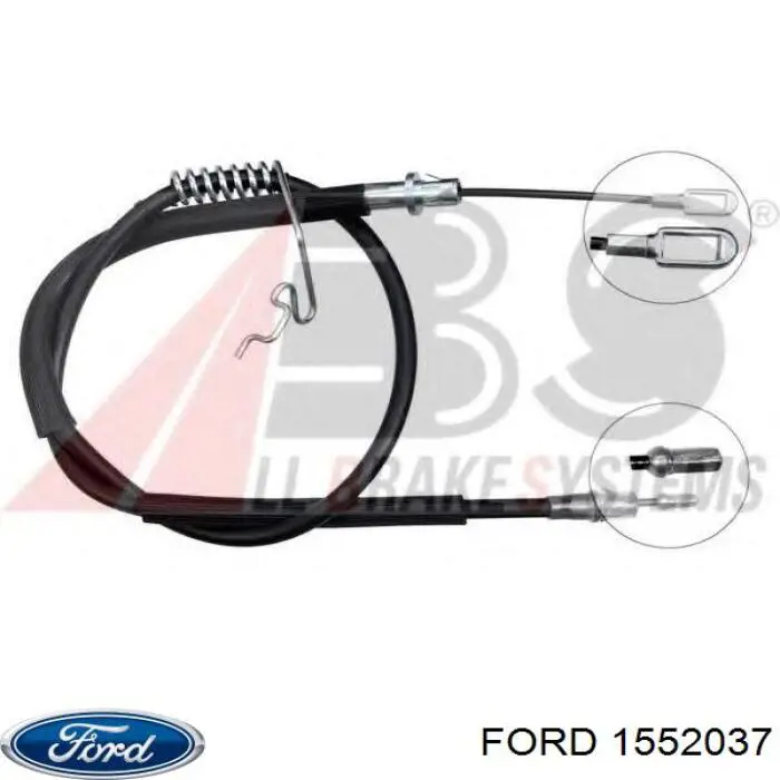 1552037 Ford трос ручного гальма задній, правий