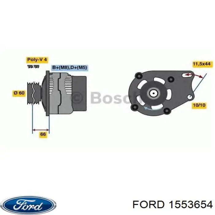 Купити 1513739 Ford Підкрилок передній правий