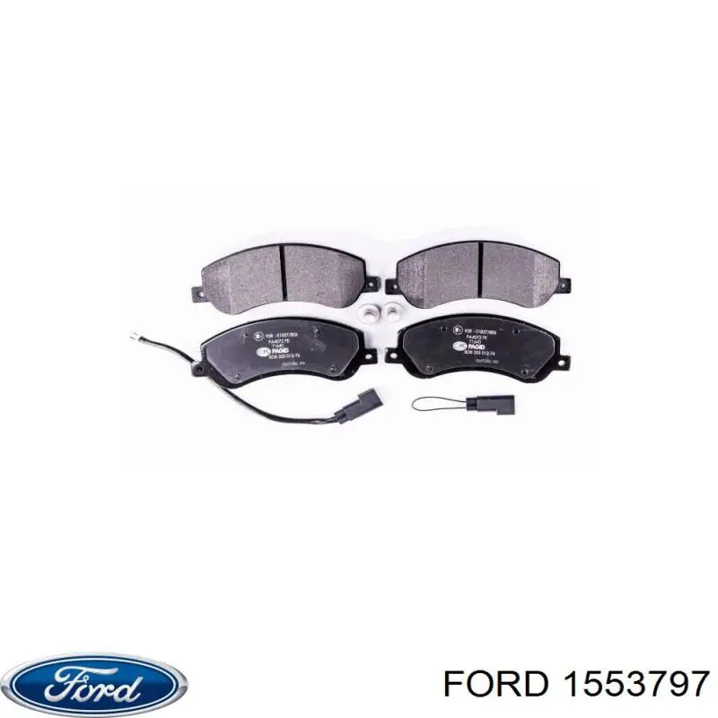 Купити 1553797 Ford Колодки гальмівні передні, дискові
