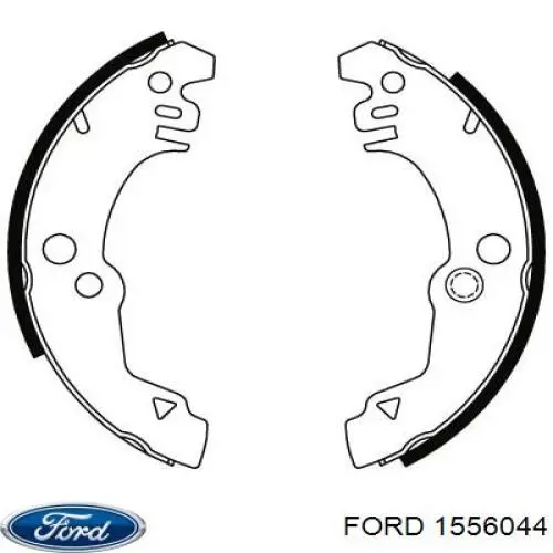 Колодки гальмові задні, барабанні 1556044 Ford