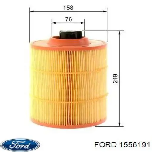 Елемент повітряного фільтра Ford 1556191 ціна, від 25.91 USD
