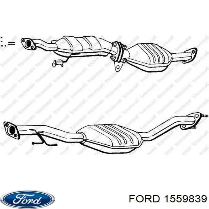 1559839 Ford Каталітичний нейтралізатор відпрацьованих газів