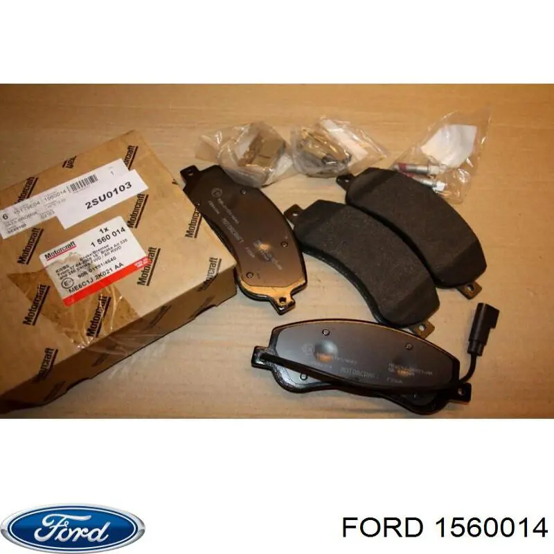 Колодки гальмівні передні, дискові 1560014 Ford