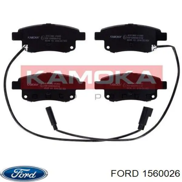 Колодки гальмові задні, дискові 1560026 Ford