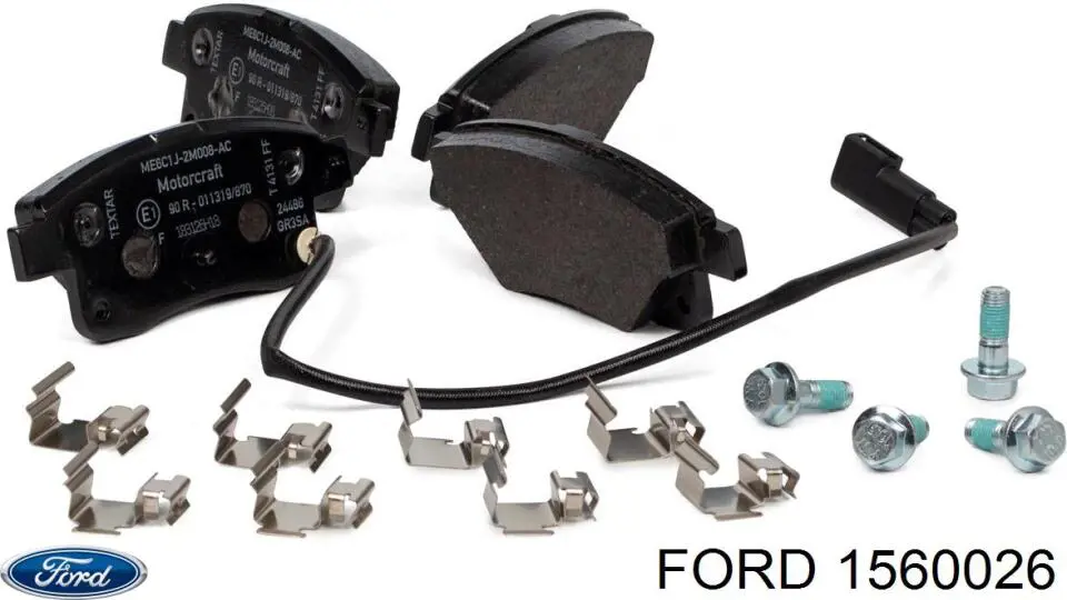 Задні дискові колодки Ford 1560026