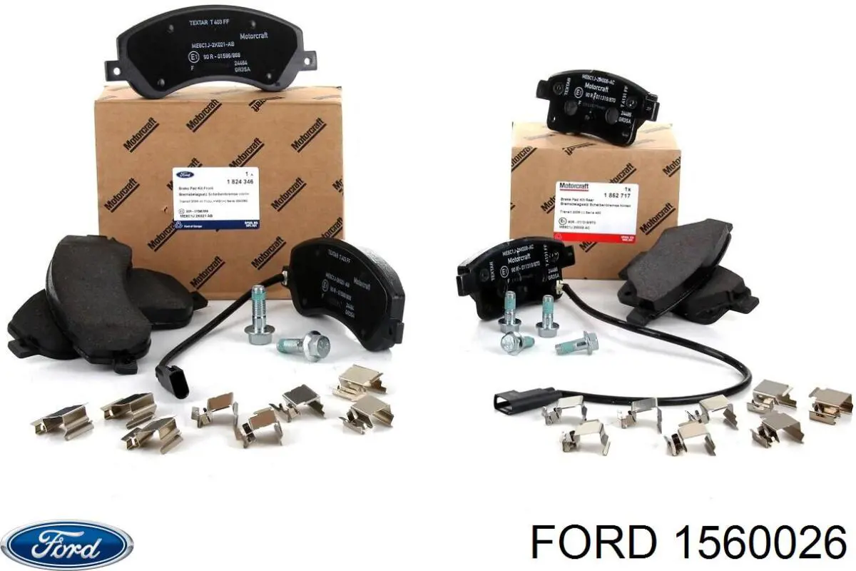 Задні гальмівні колодки 1560026 Ford