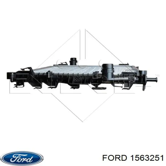 1563251 Ford радіатор охолодження двигуна