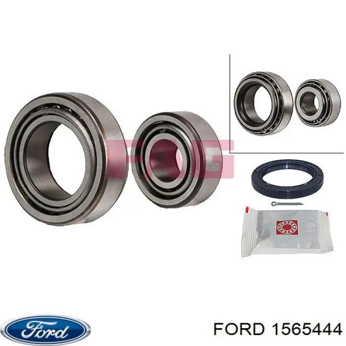 Купити 1565444 Ford Підшипник маточини задньої, внутрішній