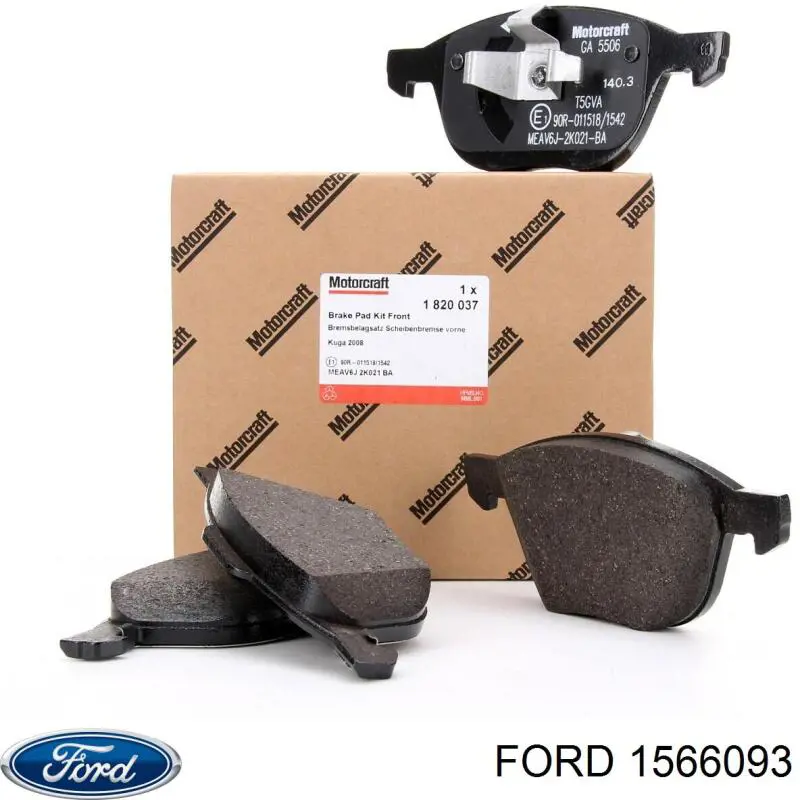 1566093 Ford колодки гальмівні передні, дискові
