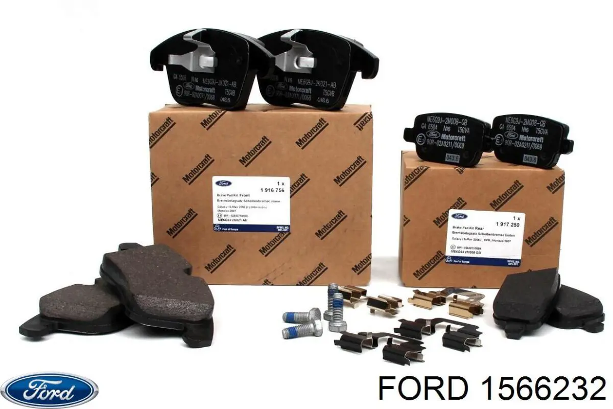 Купити 1566232 Ford Колодки гальмівні передні, дискові