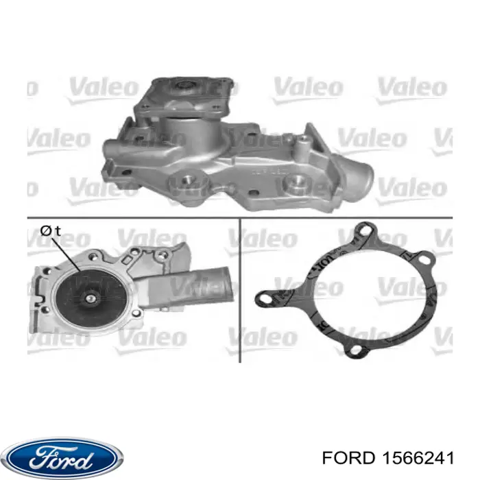 1566241 Ford Насос охолодження